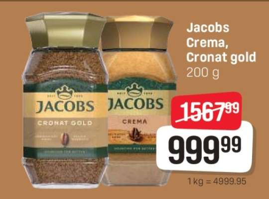 Jacobs crema, cronat gold