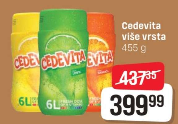 Cedevita više vrsta