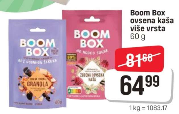 Boom box ovsena kaša više vrsta