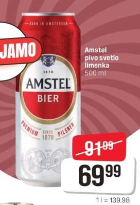 Amstel pivo svetlo limenka
