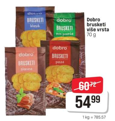 Dobro bruskete više vrsta