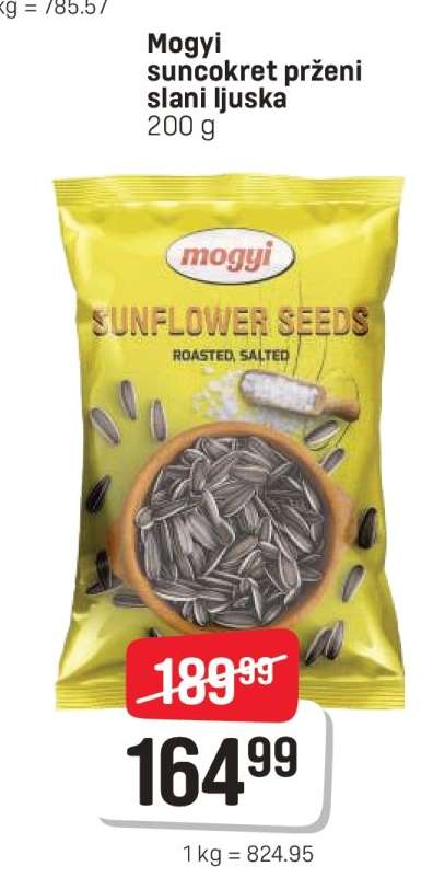 Mogyi suncokret prženi slani ljuska