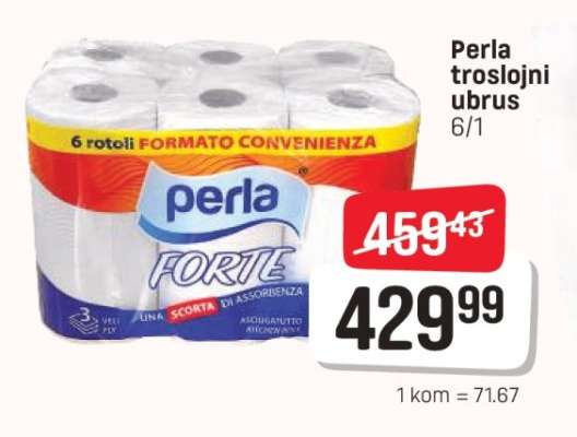 Perla troslojni ubrus