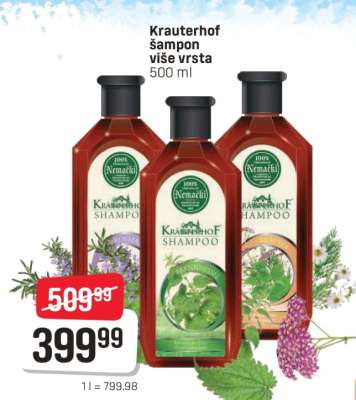 Krauterhof šampon, više vrsta