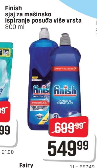 Finish sjaj za mašinsko ispiranje posuđa