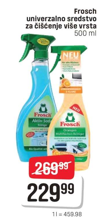 Frosch univerzalno sredstvo za čišćenje više vrsta