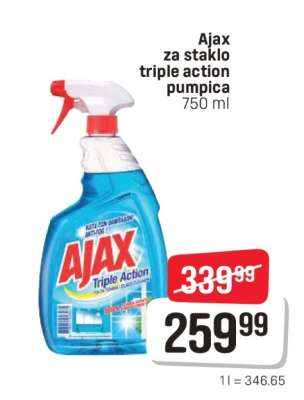 Ajax za staklo triple action pumpica