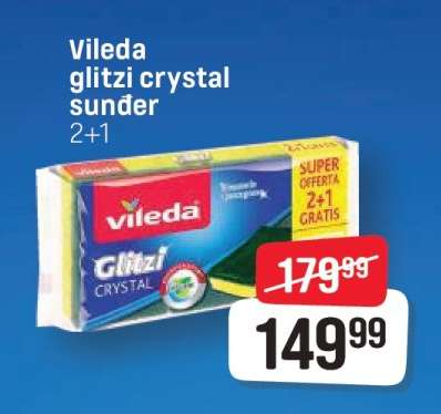 Vileda glitzi crystal sünger 2+1
