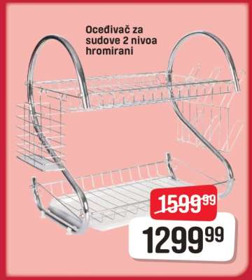 Oceđivač za sudove 2 nivoa hromirani