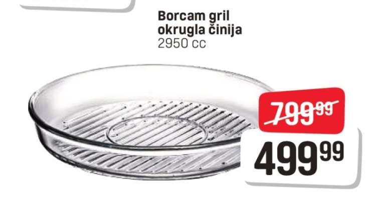 Borcam gril okrugla činija