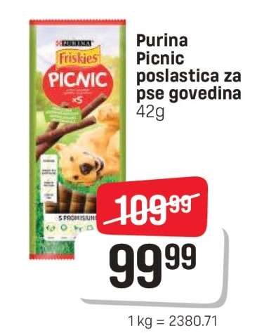 Purina Picnic poslastica za pse, govedina