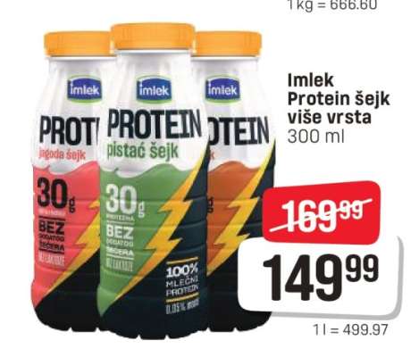 Imlek protein šejk više vrsta