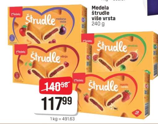 Medela štrudle više vrsta
