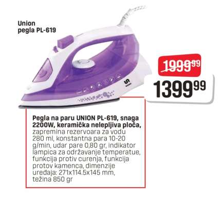 Union pegla PL-619
