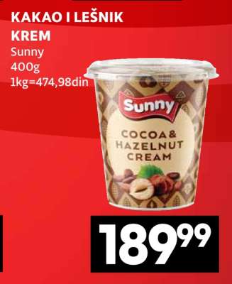 KAKAO I LEŠNIK KREM