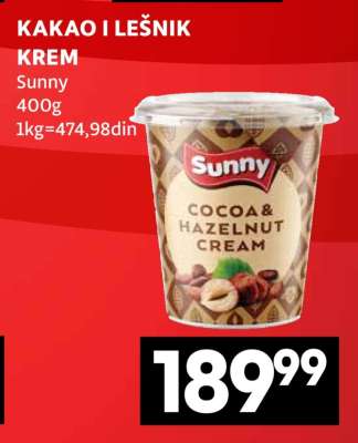 KAKAO I LEŠNIK KREM