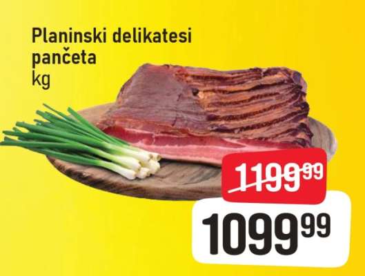 Planinski delikatesi pančeta