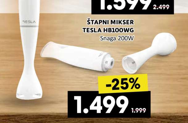 ŠTAPNI MIKSER TESLA HB100WG