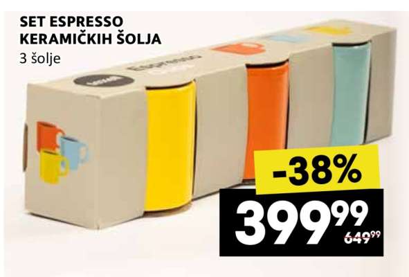 SET ESPRESSO KERAMIČKIH ŠOLJA