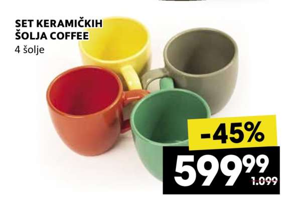 SET KERAMIČKIH ŠOLJA COFFEE