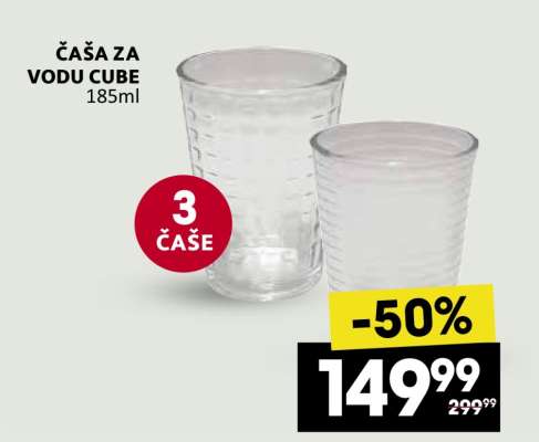ČAŠA ZA VODU CUBE