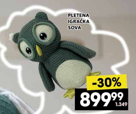 PLETENA IGRAČKA SOVA