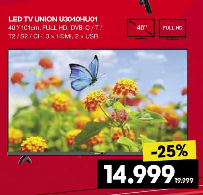 LED TV UNION U3040HU01