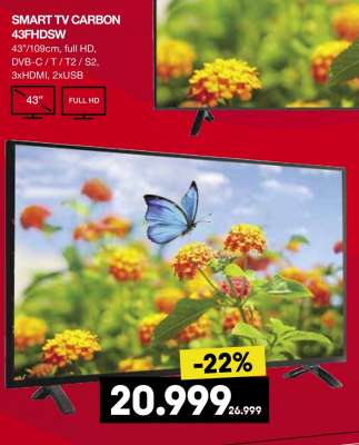 SMART TV CARBON 43FHDSW