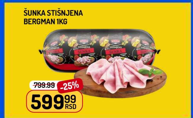 ŠUNKA STIŠNJENA BERGMAN 1kg