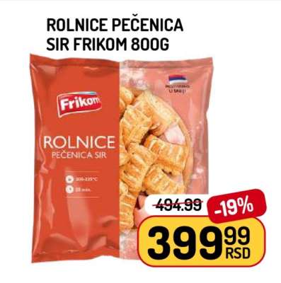 Rolnice pečenica sir Frikom 800g