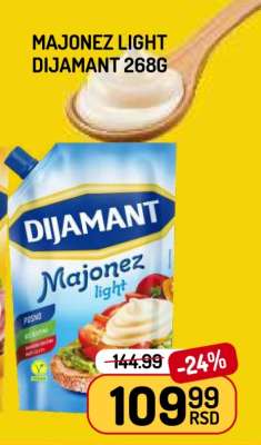 Majonez light Dijamant 268g
