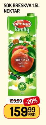 Sok Breskva 1.5l Nektar