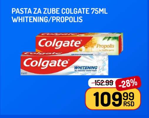 Pasta za zube Colgate 75ml Whitening/Propolis