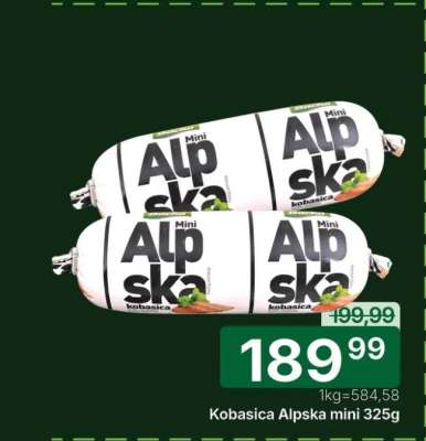Kobasica Alpska mini 325g