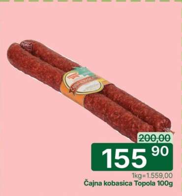 Cajna kobasica Topola 100g