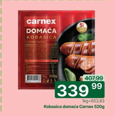 Kobasica domaća Carnex 520g