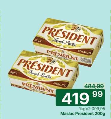 Maslac President 200g