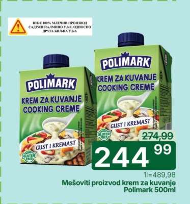 Mešoviti proizvod krem za kuvanje Polimark 500ml