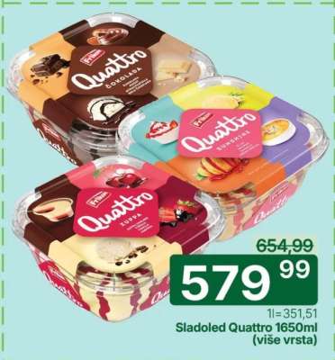 Sladoled Quattro 1650ml