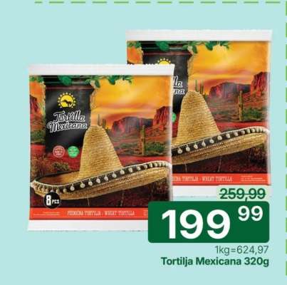 Tortilja Mexicana 320g