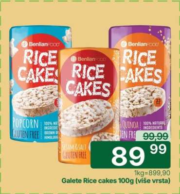 Galete Rice Cakes 100g