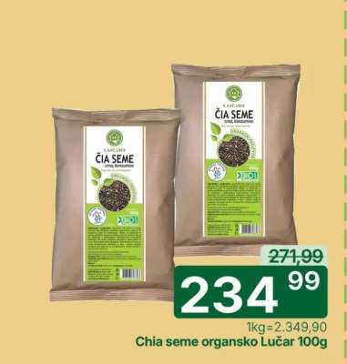 Chia seme organsko Lučar 100g