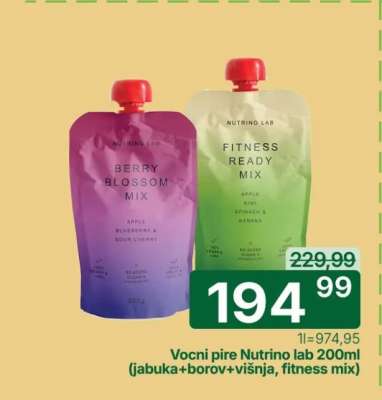Voćni pire Nutrino lab 200ml
