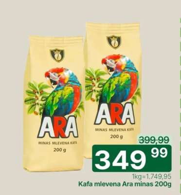 Kafa mlevena Ara minas 200g