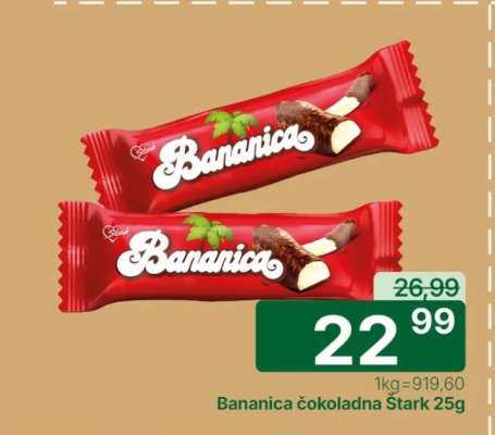 Bananica čokoladna Štark 25g