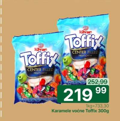 Karamela voćne Toffix 300g
