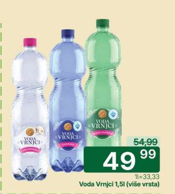 Voda Vrnci 1,5l
