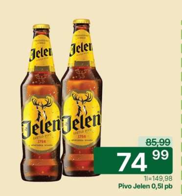 Pivo Jelen 0,5l pb
