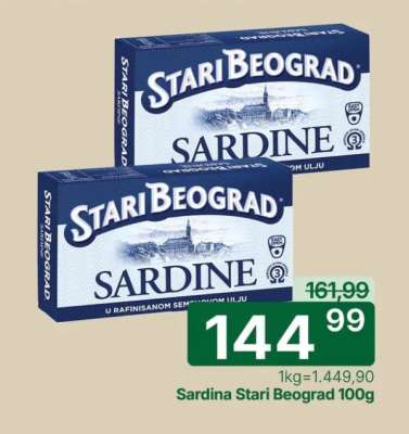 Sardina Stari Beograd 100g