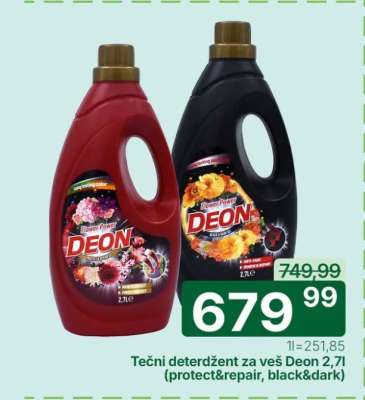 Tečni deterdžent za veš Deon 2,7l